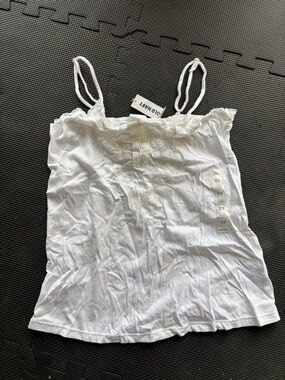 Old Navy White Lace-Trim Camisole